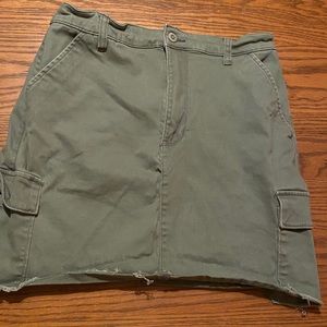 Hollister Green Cargo Skirt